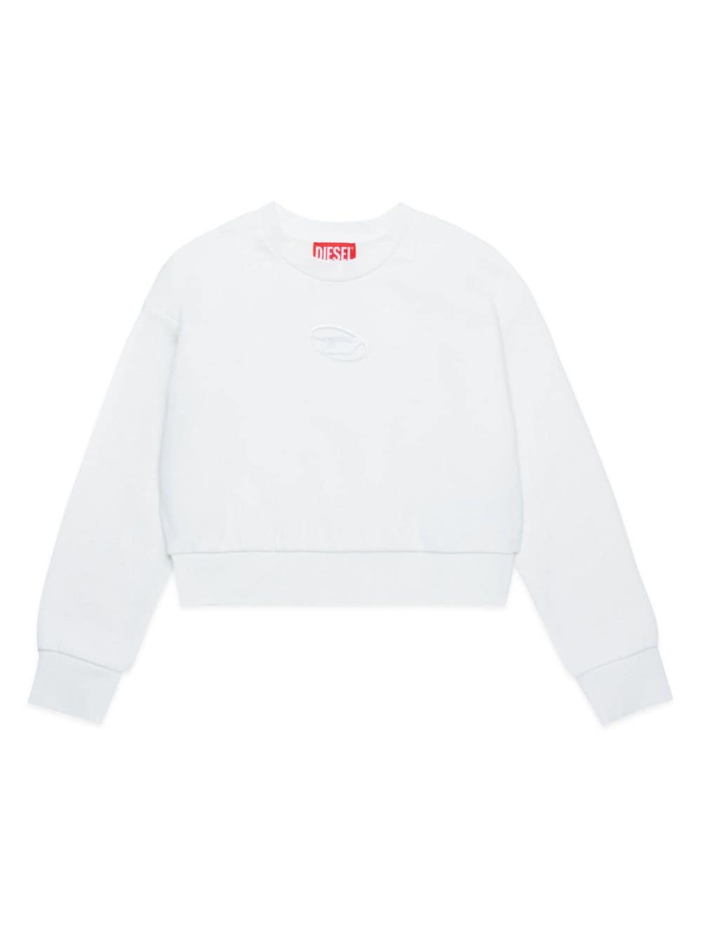 Diesel Kids Straslium logo-embroidered sweatshirt - White von Diesel Kids