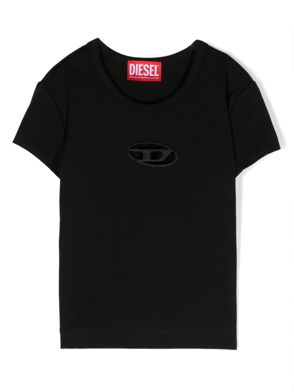 Diesel Kids Tangie stretch-cotton T-shirt - Black von Diesel Kids