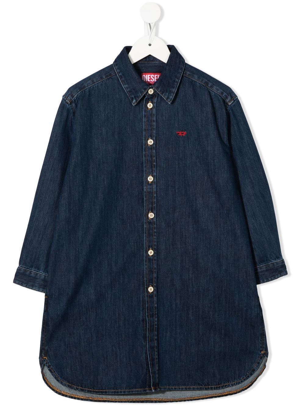 Diesel Kids buttoned denim-dress - Blue von Diesel Kids