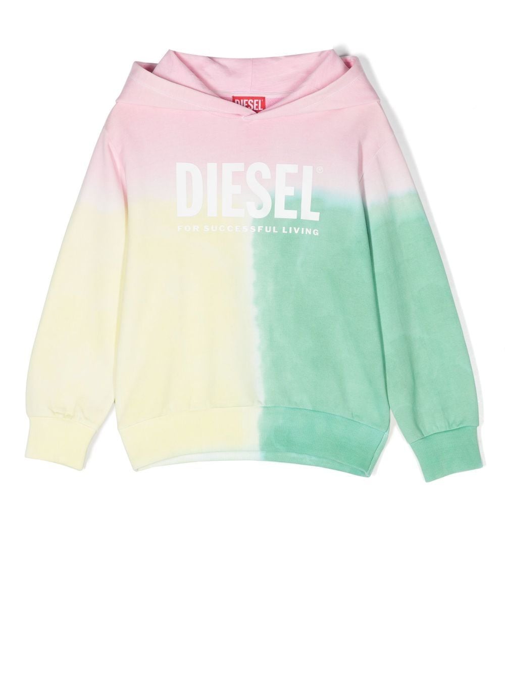 Diesel Kids colour-block logo hoodie - Green von Diesel Kids