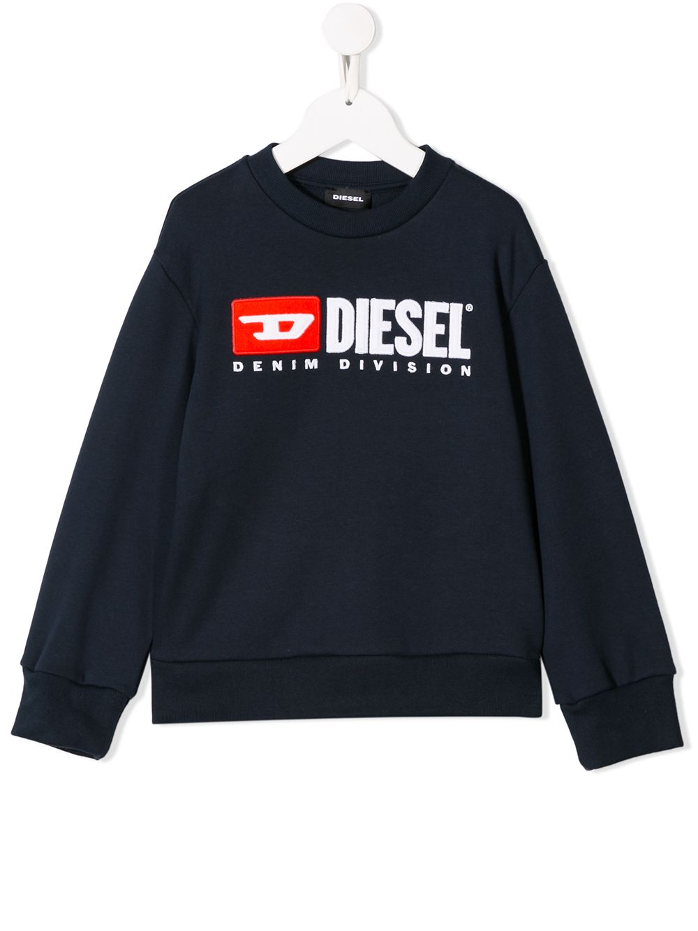 Diesel Kids contrast logo sweatshirt - Blue von Diesel Kids