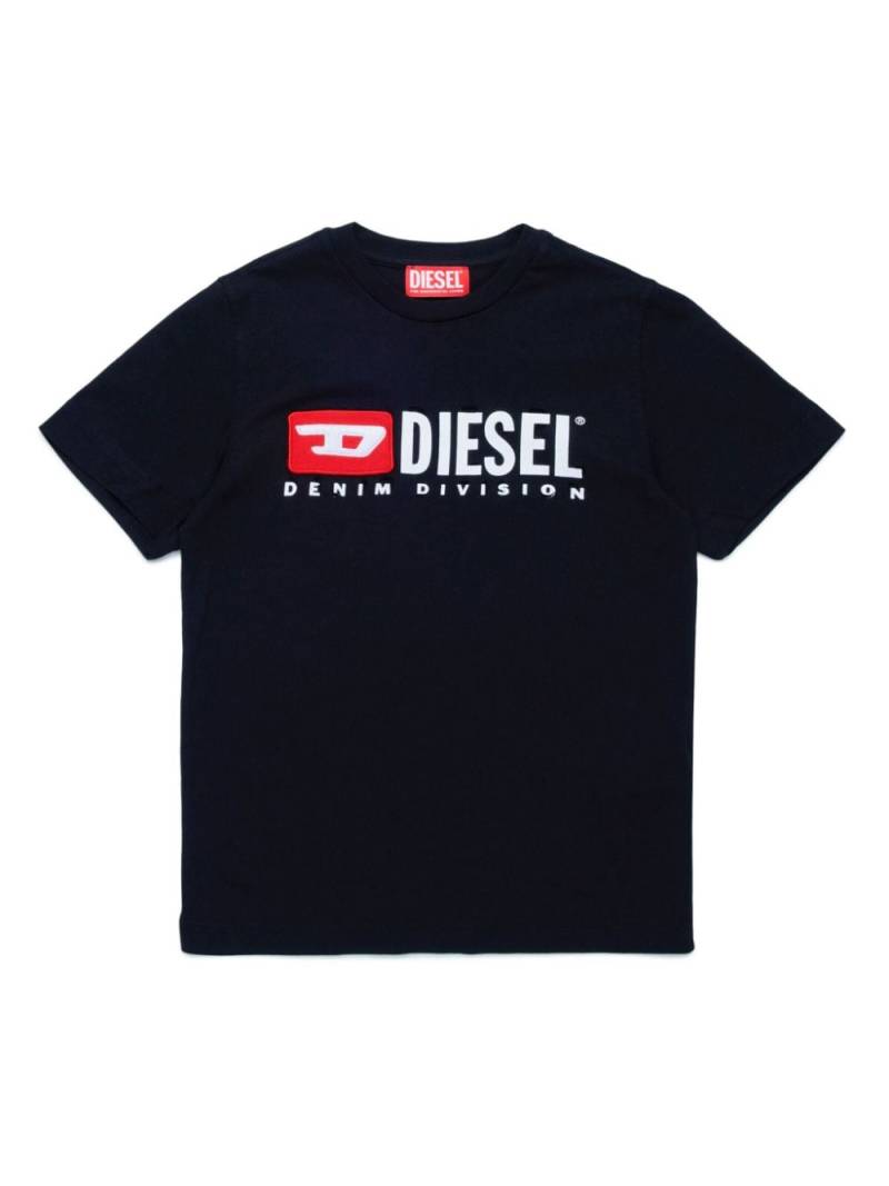 Diesel Kids distressed-effect cotton T-shirt - Black von Diesel Kids