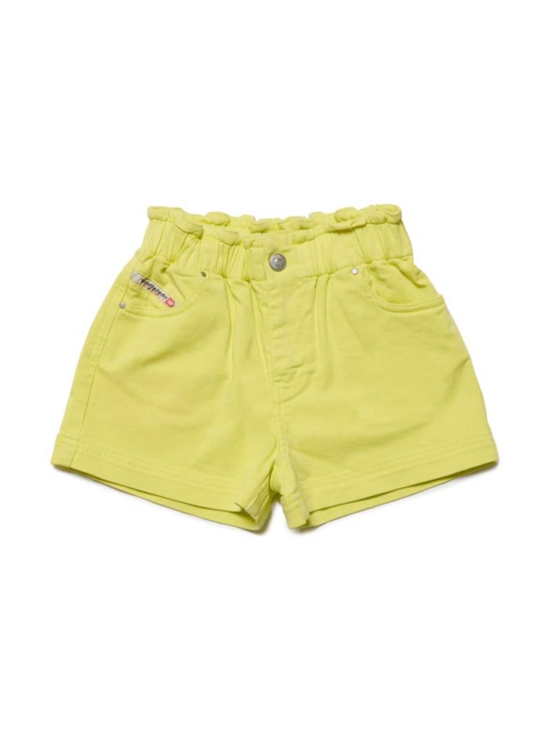 Diesel Kids elasticated-waistband stretch-cotton shorts - Yellow von Diesel Kids