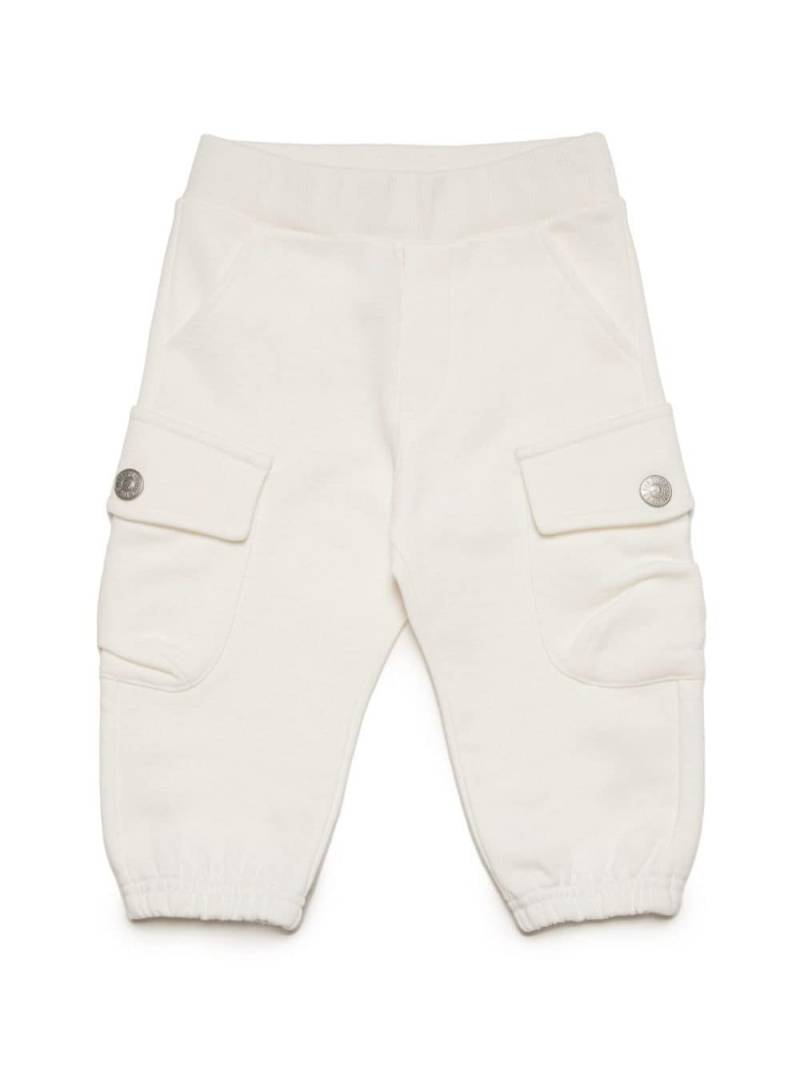 Diesel Kids fleece cargo trousers - White von Diesel Kids