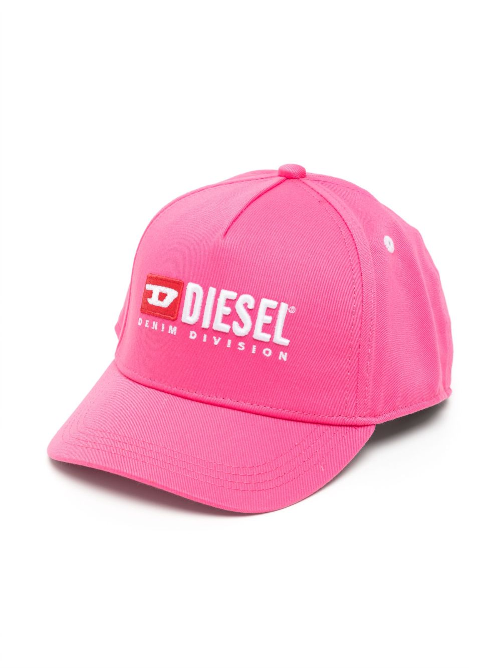 Diesel Kids logo-embroidered cotton cap - Pink von Diesel Kids