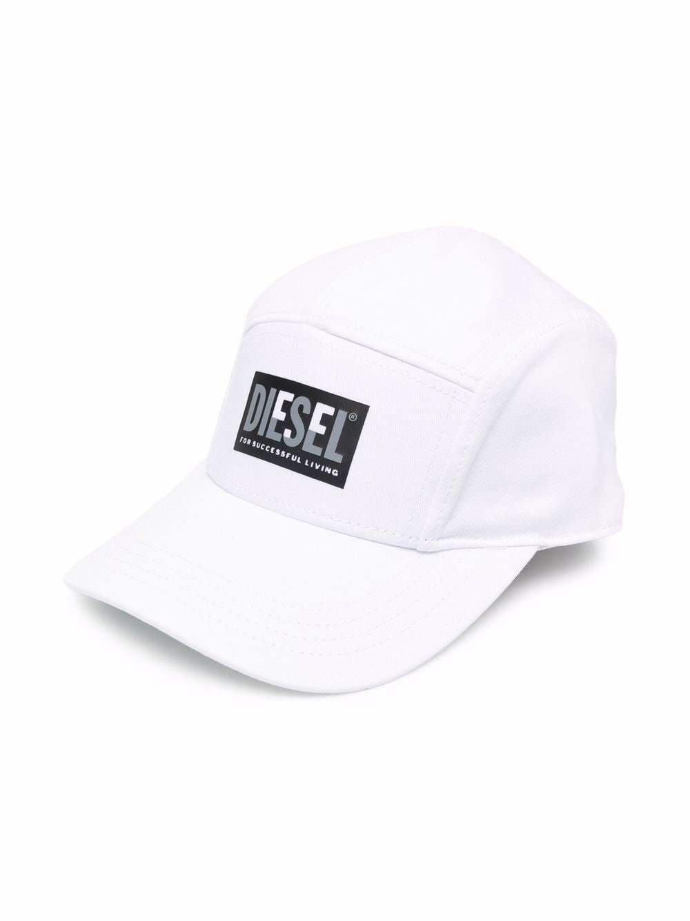 Diesel Kids logo patch baseball cap - White von Diesel Kids