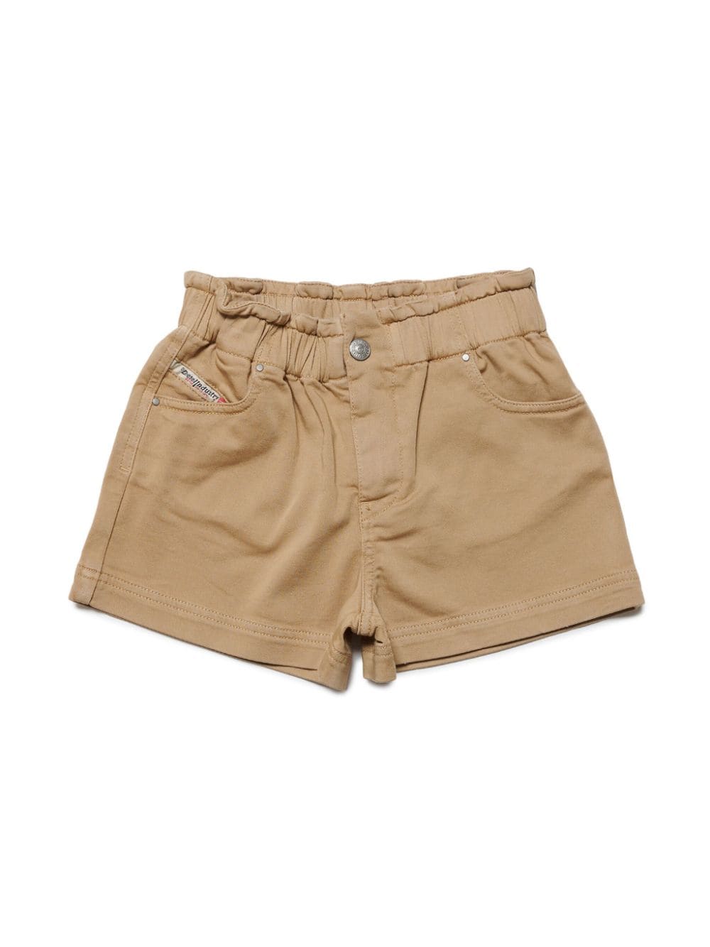 Diesel Kids logo-patch cotton shorts - Neutrals von Diesel Kids