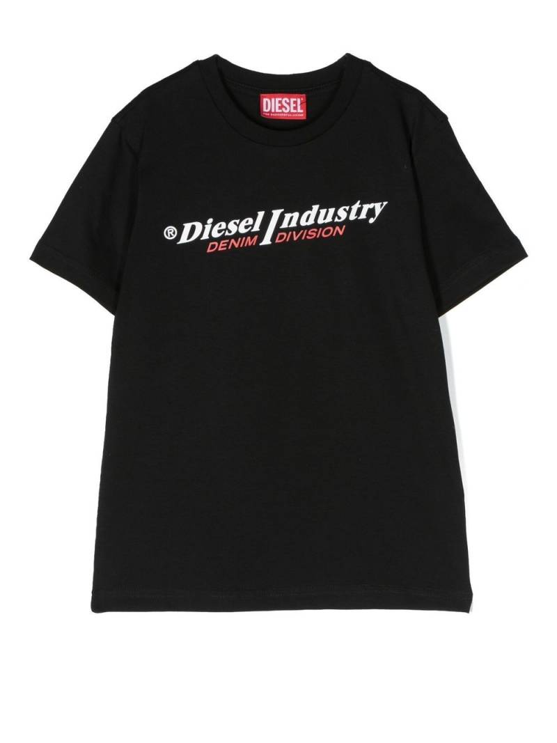 Diesel Kids logo-print T-shirt - Black von Diesel Kids