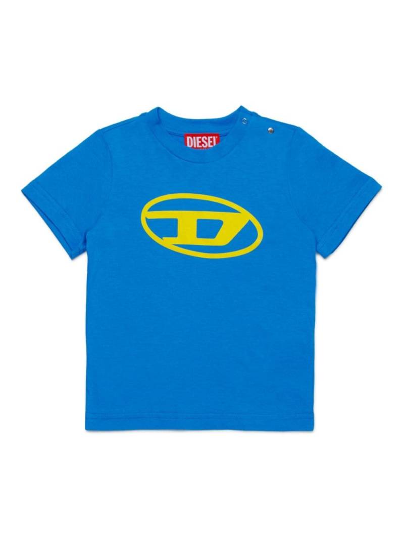 Diesel Kids logo-print cotton T-shirt - Blue von Diesel Kids