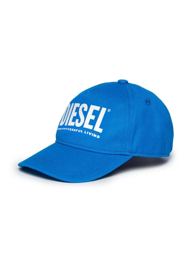 Diesel Kids logo-print cotton baseball cap - Blue von Diesel Kids