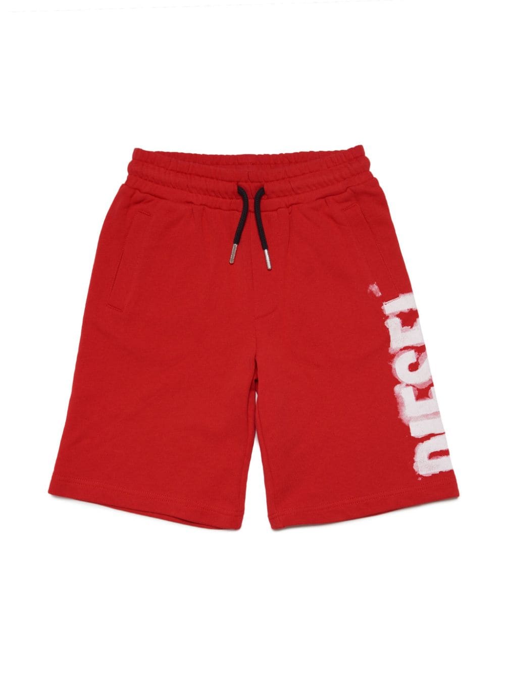 Diesel Kids logo-print cotton shorts - Red von Diesel Kids