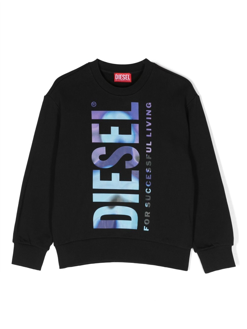 Diesel Kids logo-print cotton sweatshirt - Black von Diesel Kids