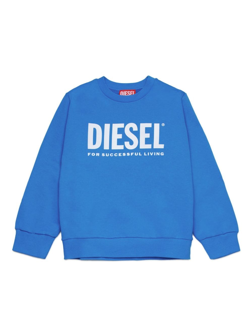 Diesel Kids logo-print cotton sweatshirt - Blue von Diesel Kids