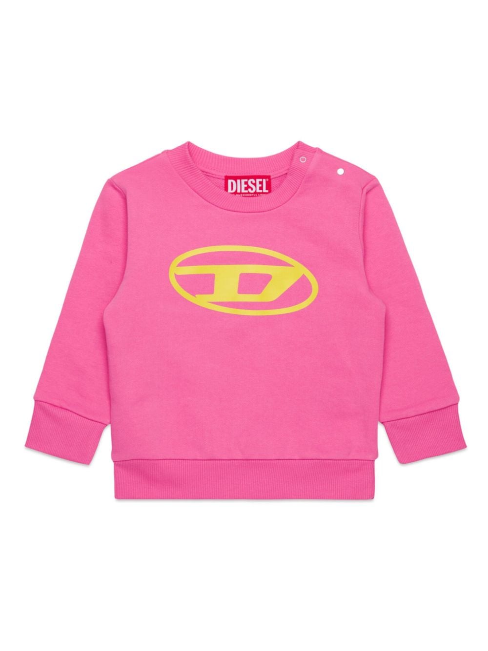 Diesel Kids logo-print cotton sweatshirt - Pink von Diesel Kids