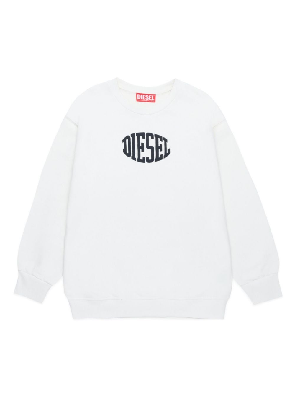 Diesel Kids logo-print cotton sweatshirt - White von Diesel Kids