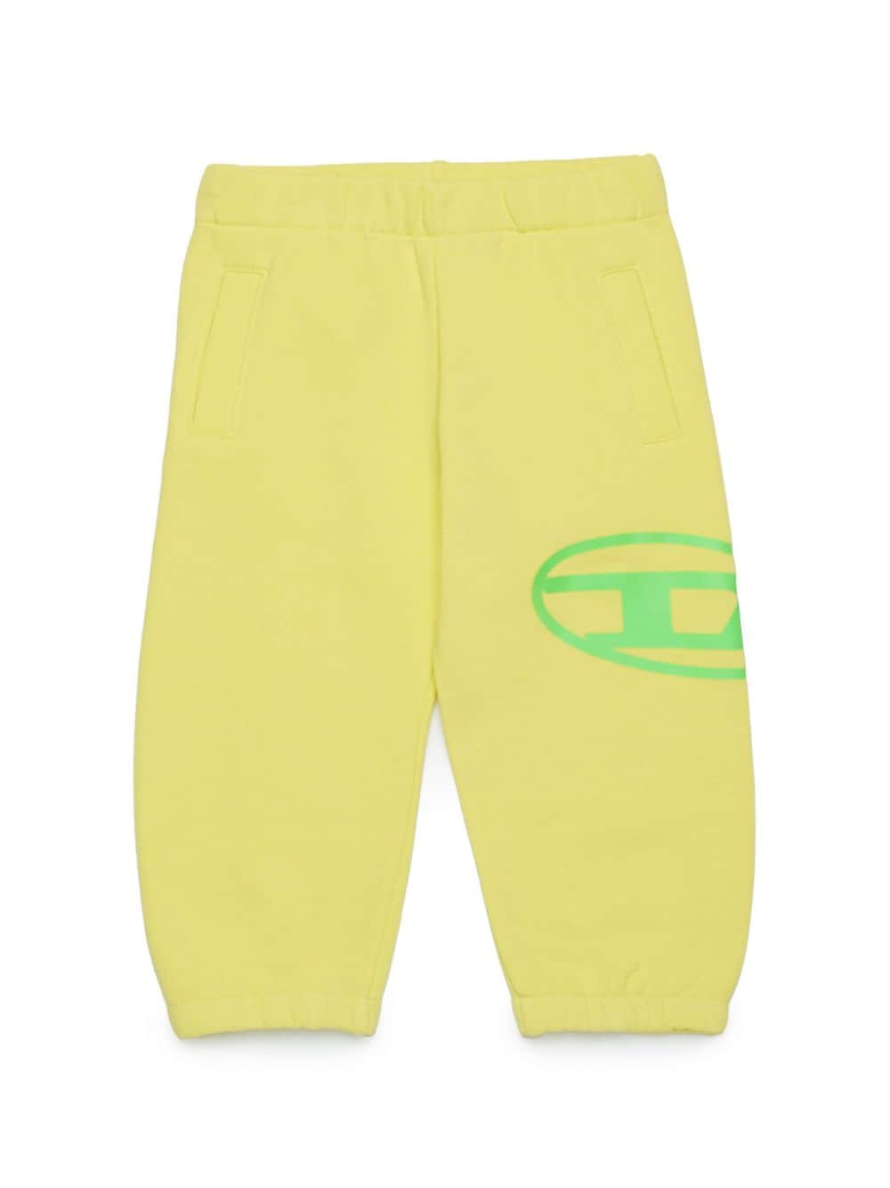 Diesel Kids logo-print cotton track pants - Yellow von Diesel Kids