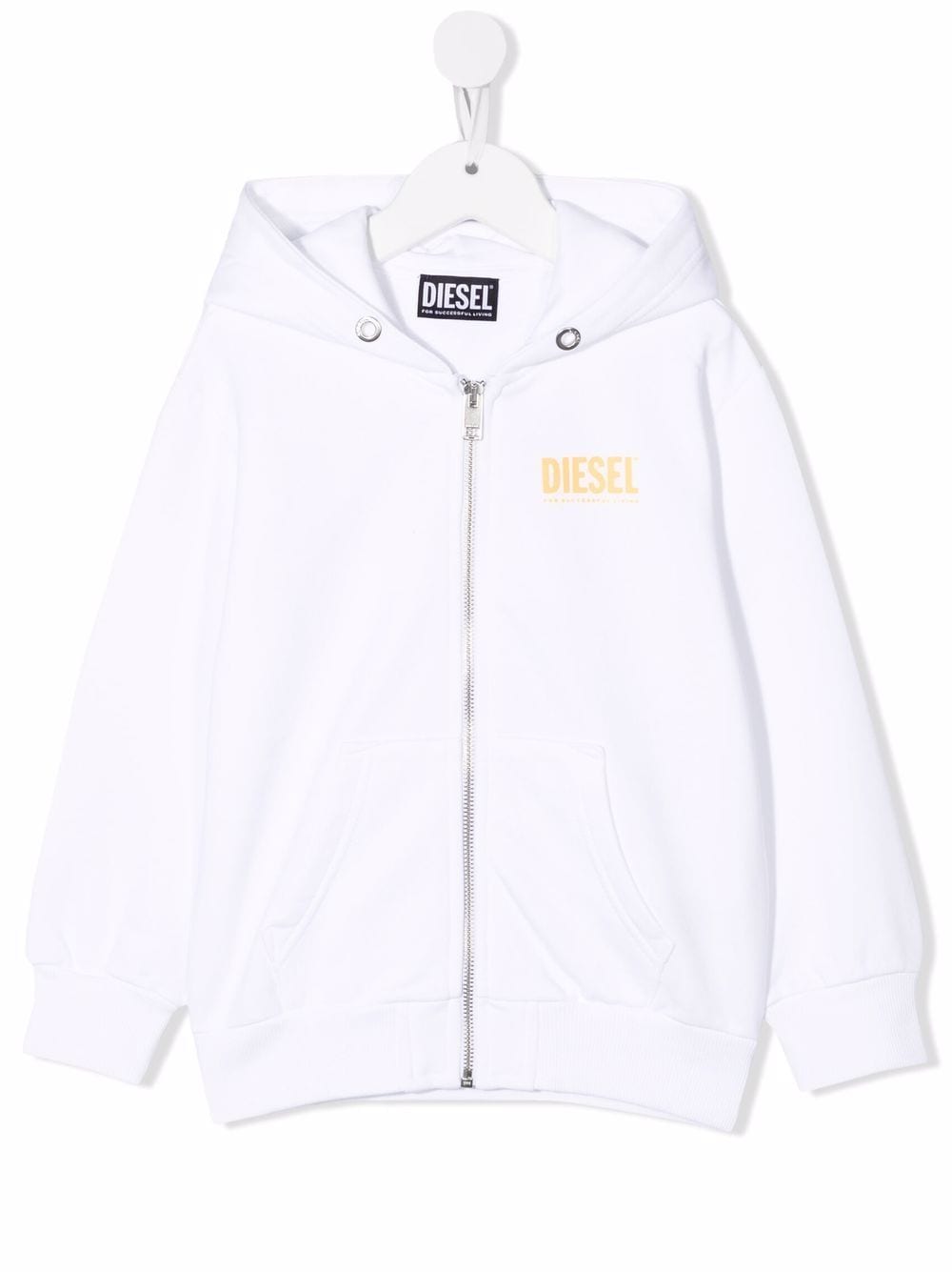 Diesel Kids logo-print hoodie - White von Diesel Kids