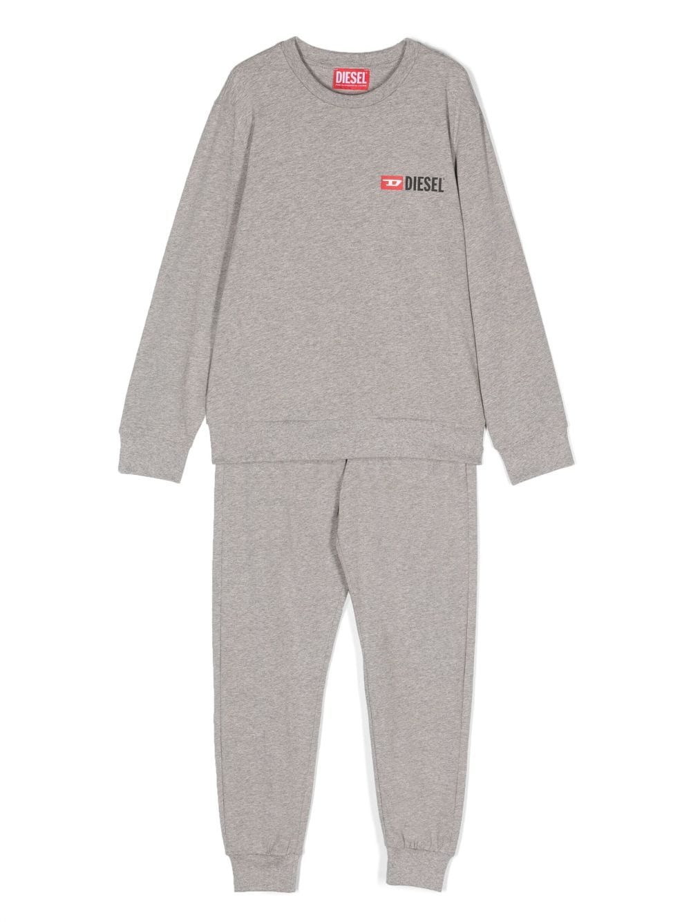 Diesel Kids logo-print pajama set - Grey von Diesel Kids