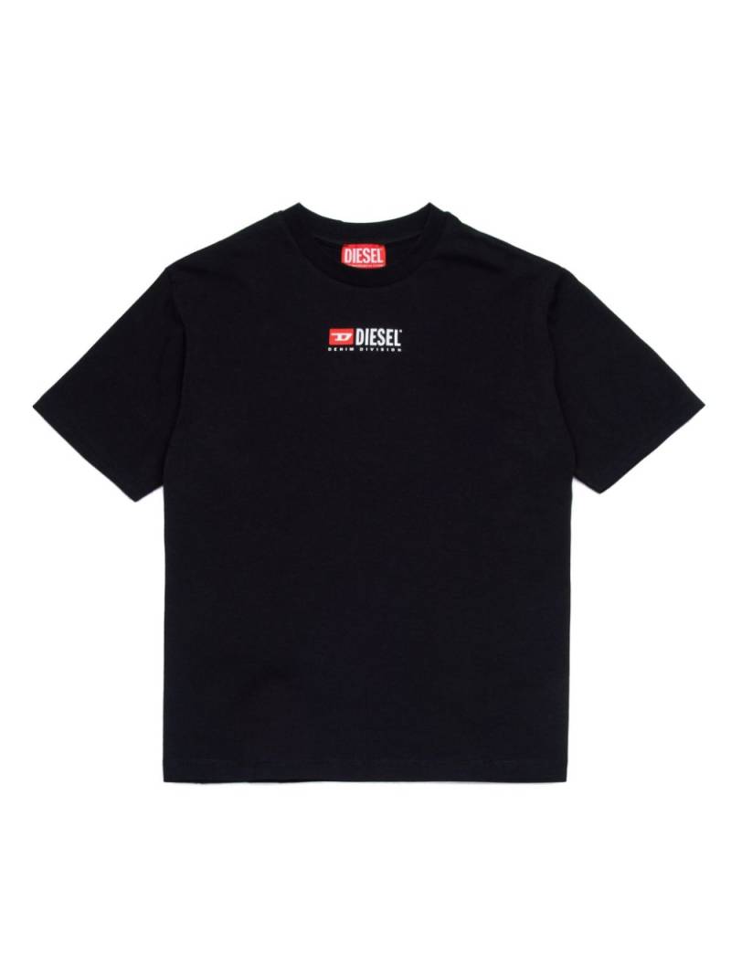 Diesel Kids logo-print short-sleeve T-shirt - Black von Diesel Kids