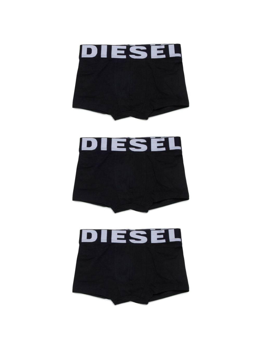 Diesel Kids logo-waistband boxers (pack of three) - Black von Diesel Kids
