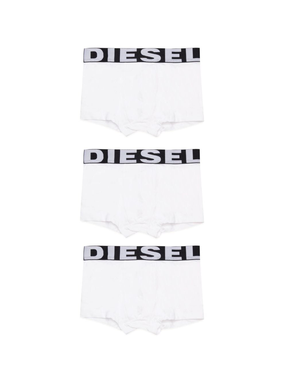 Diesel Kids logo-waistband boxers (pack of three) - White von Diesel Kids