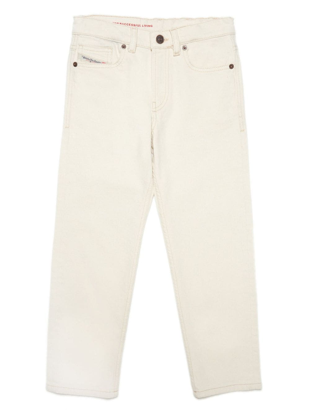 Diesel Kids mid-rise straight-leg jeans - Neutrals von Diesel Kids