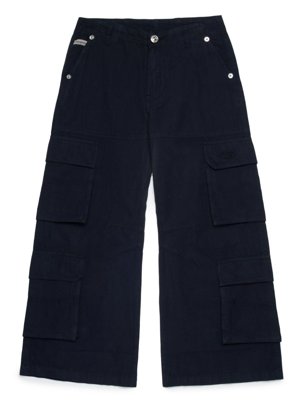 Diesel Kids poplin cargo trousers - Black von Diesel Kids