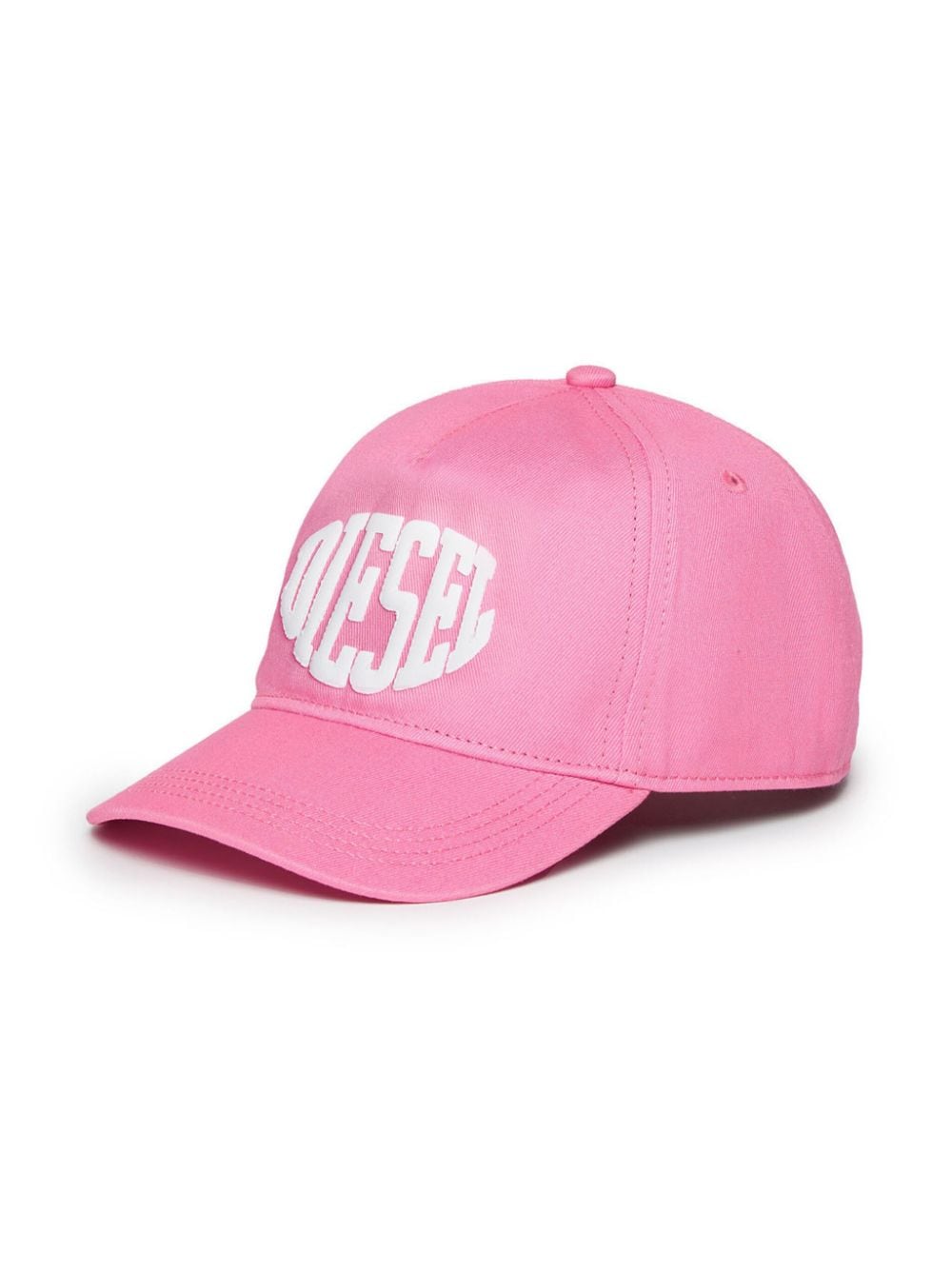 Diesel Kids raised logo cotton cap - Pink von Diesel Kids