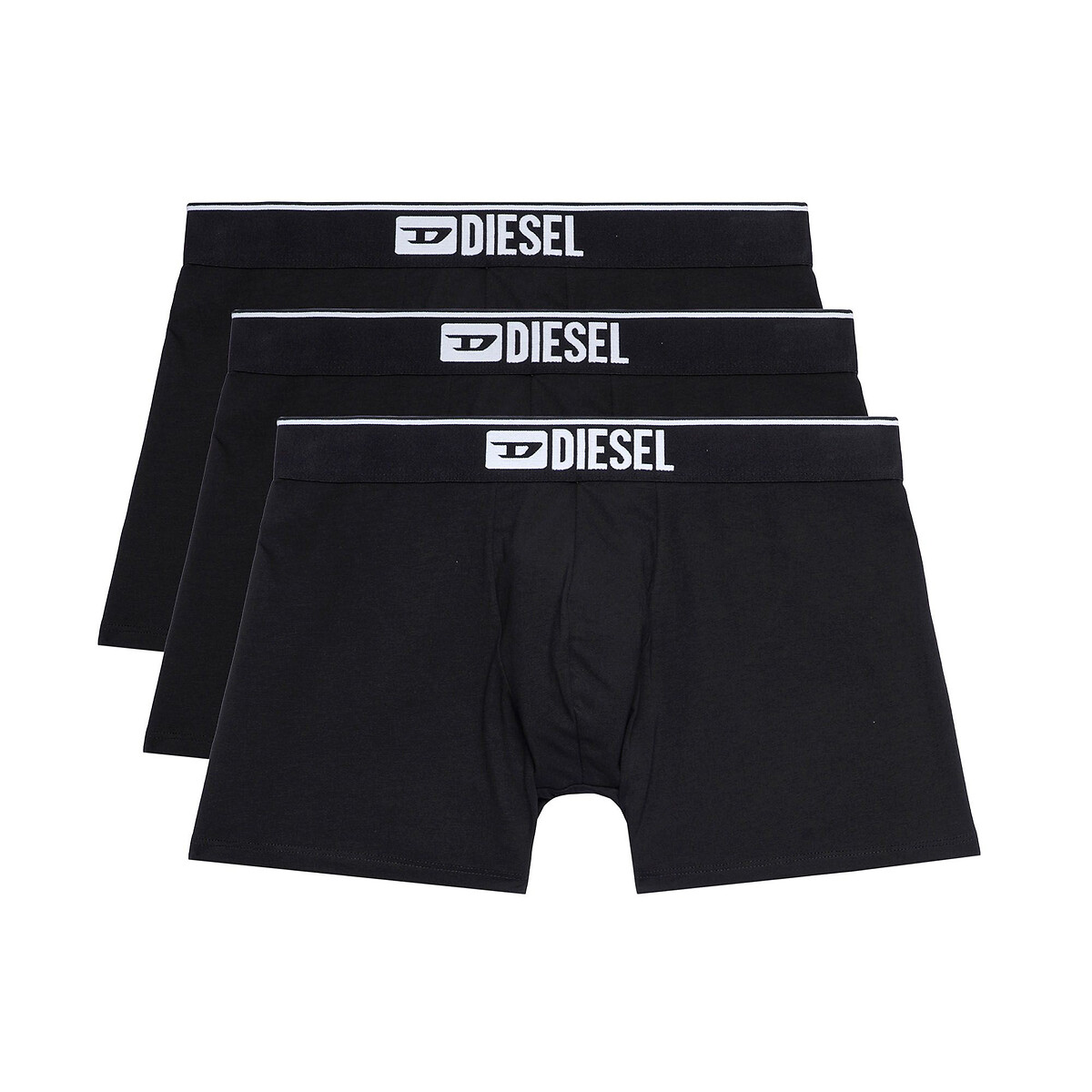 3er-Pack unifarbene Boxerpants, längeres Bein von Diesel