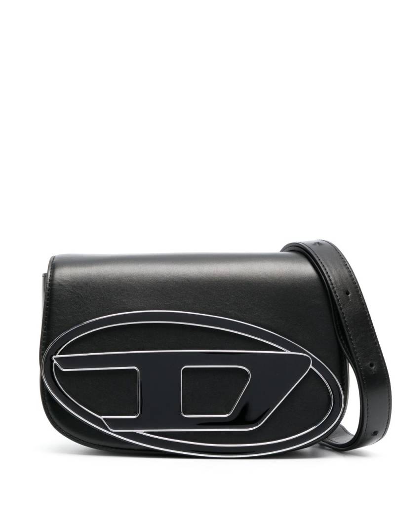 Diesel medium 1DR leather shoulder bag - Black von Diesel