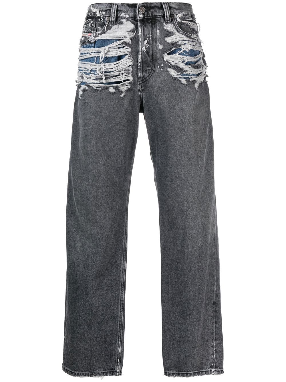 Diesel 2010 007j4 straight-leg jeans - Grey von Diesel