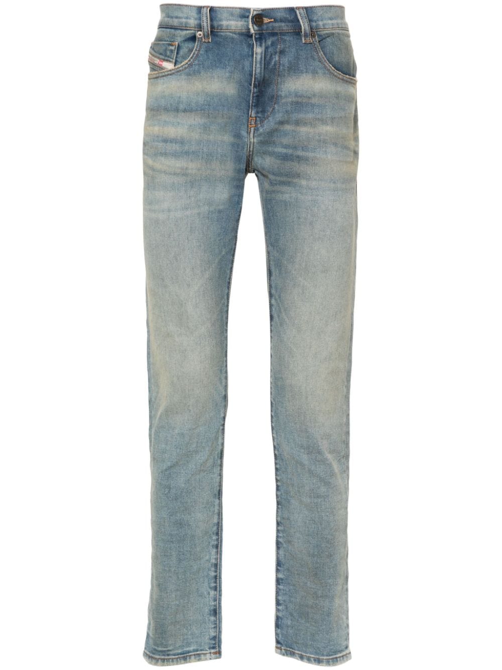 Diesel 2019 D-Strukt 09h50 mid-rise slim-fit jeans - Blue von Diesel