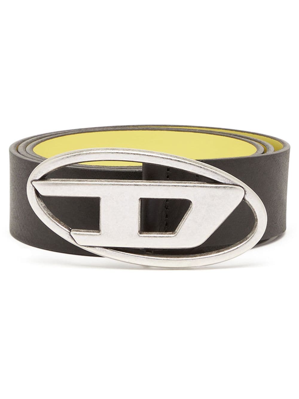 Diesel 1DR logo-buckle reversible belt - Black von Diesel