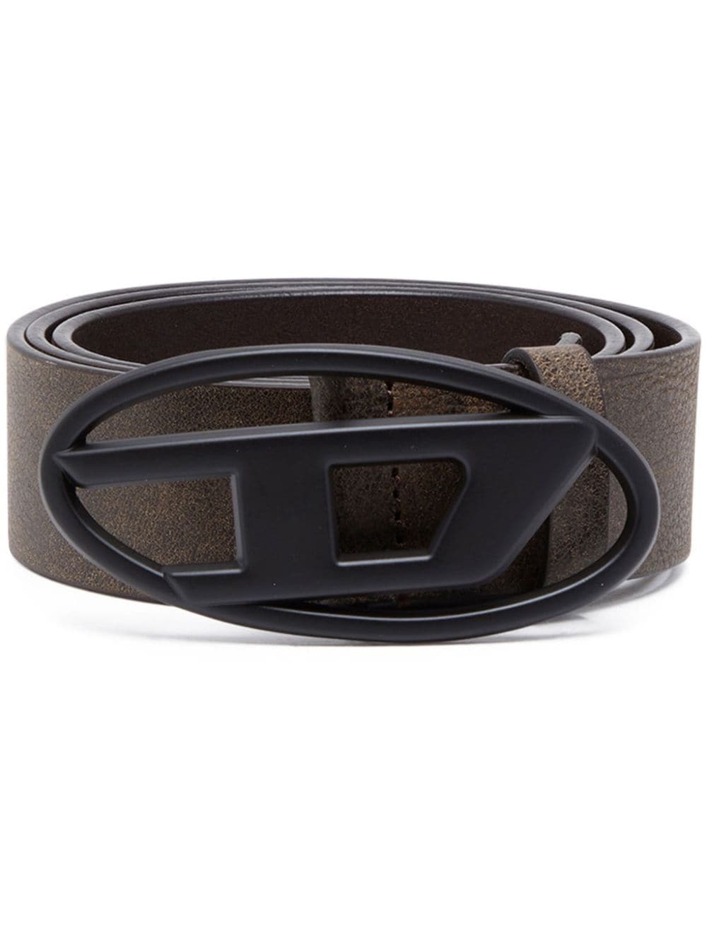 Diesel B-1DR buckle leather belt - Brown von Diesel