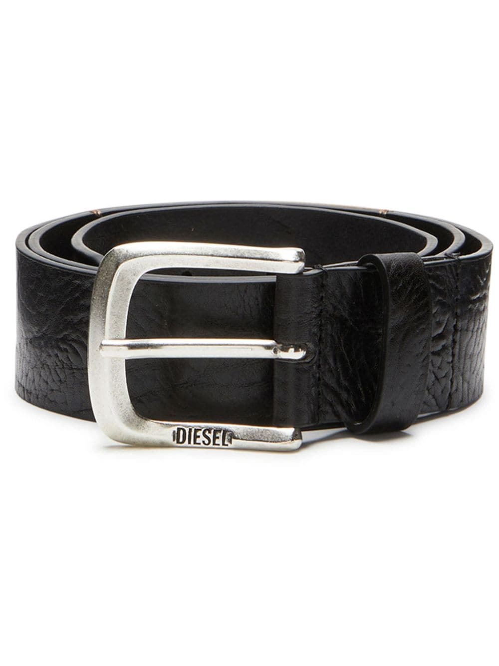 Diesel B-Jackron leather belt - Black von Diesel