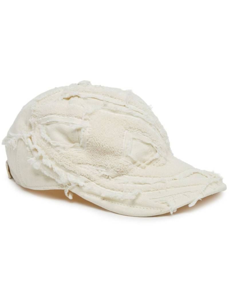 Diesel C-Obi frayed-detailing cotton cap - Neutrals von Diesel