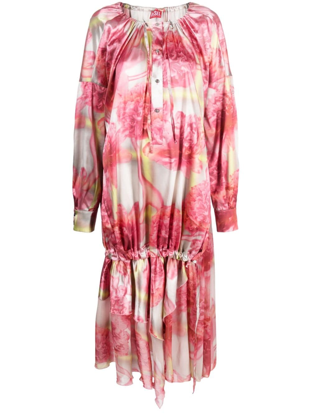 Diesel D-Cabir floral-print maxi dress - Pink von Diesel