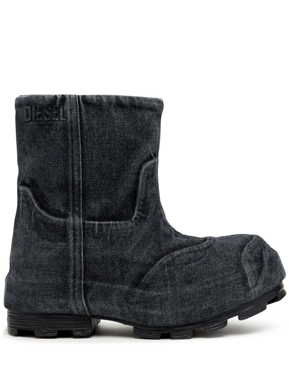 Diesel D-Hammer Md Chelsea denim boots - Black von Diesel