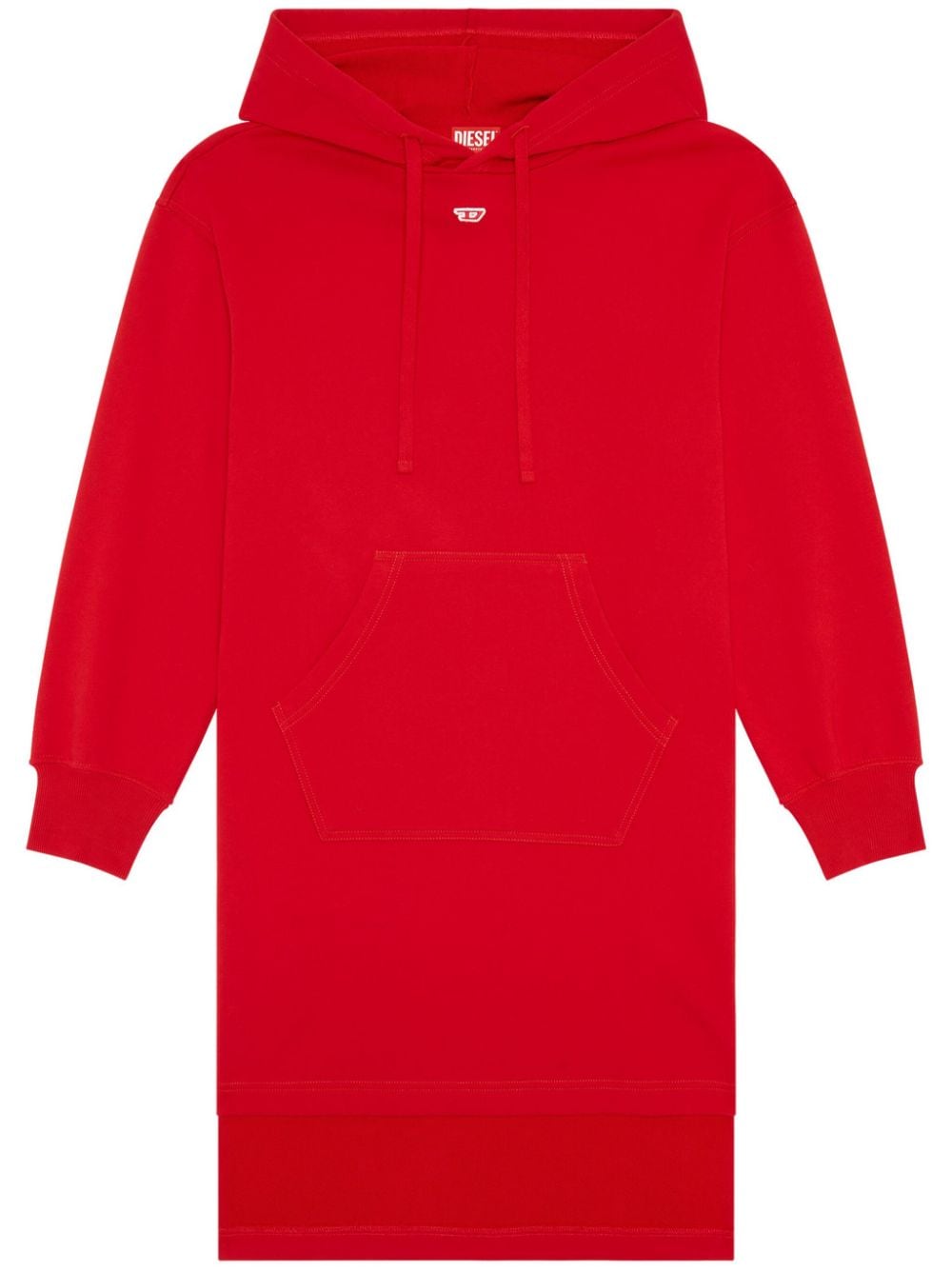 Diesel D-Ilse-D cotton hoodie dress - Red von Diesel