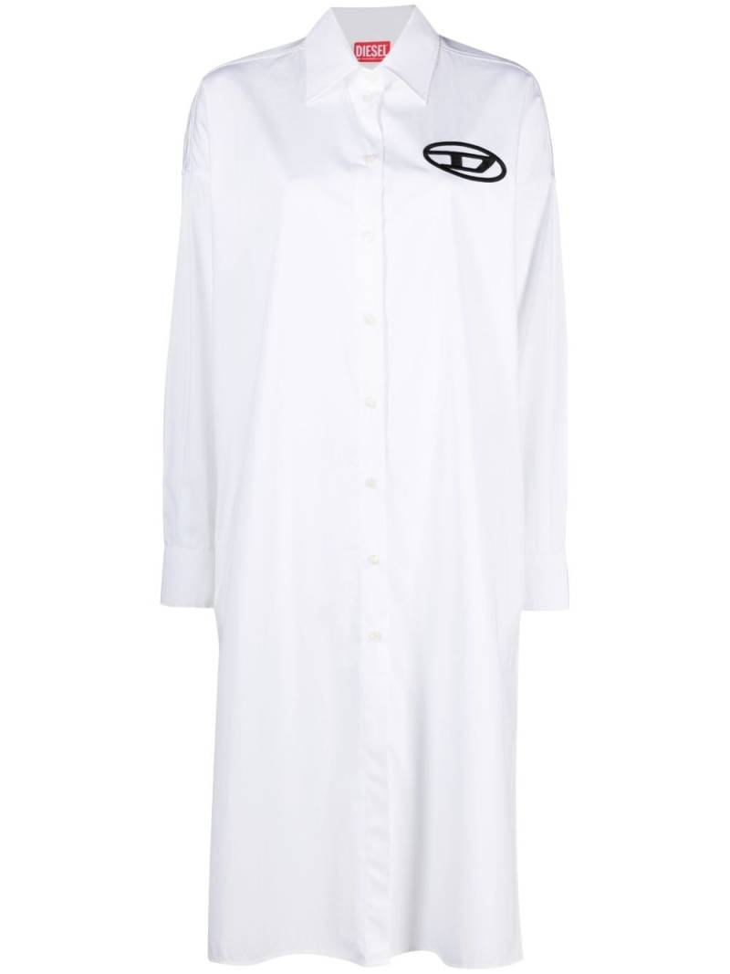 Diesel D-Lun shirt dress - White von Diesel