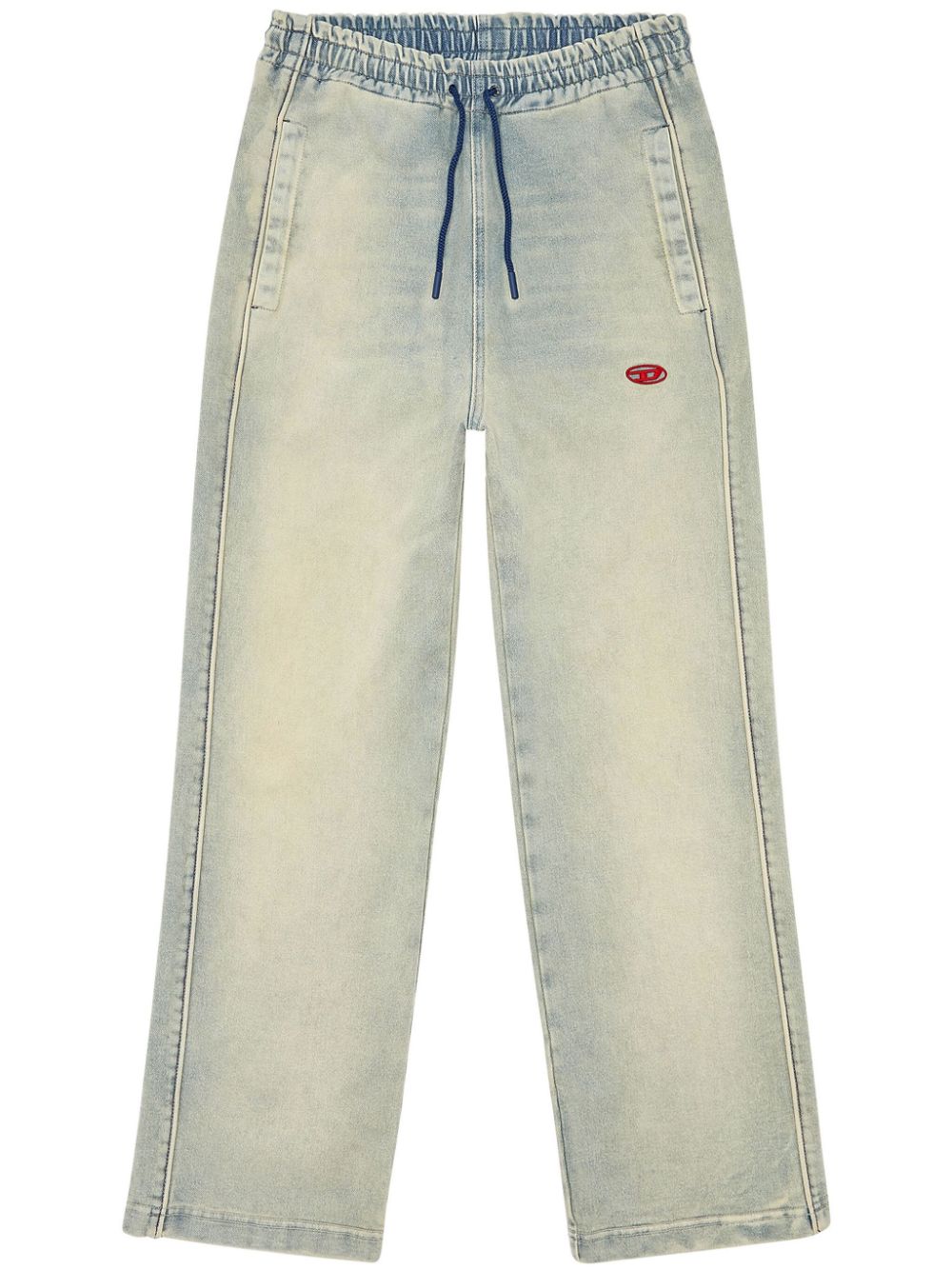 Diesel D-Martians Track 068JX wide-leg jeans - Blue von Diesel