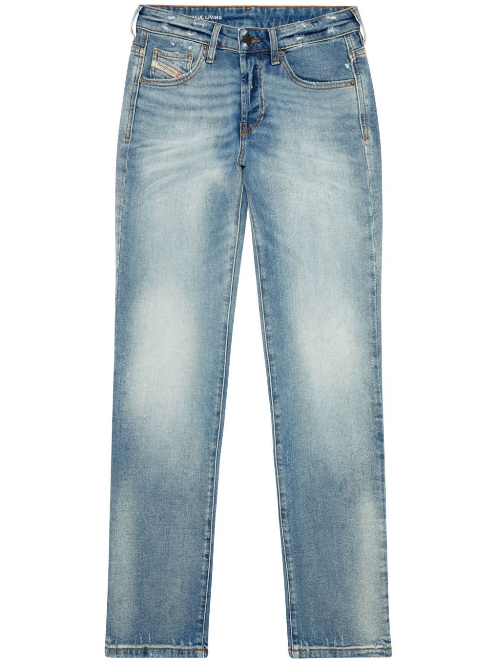 Diesel D-Mine mid-rise straight-leg jeans - Blue von Diesel