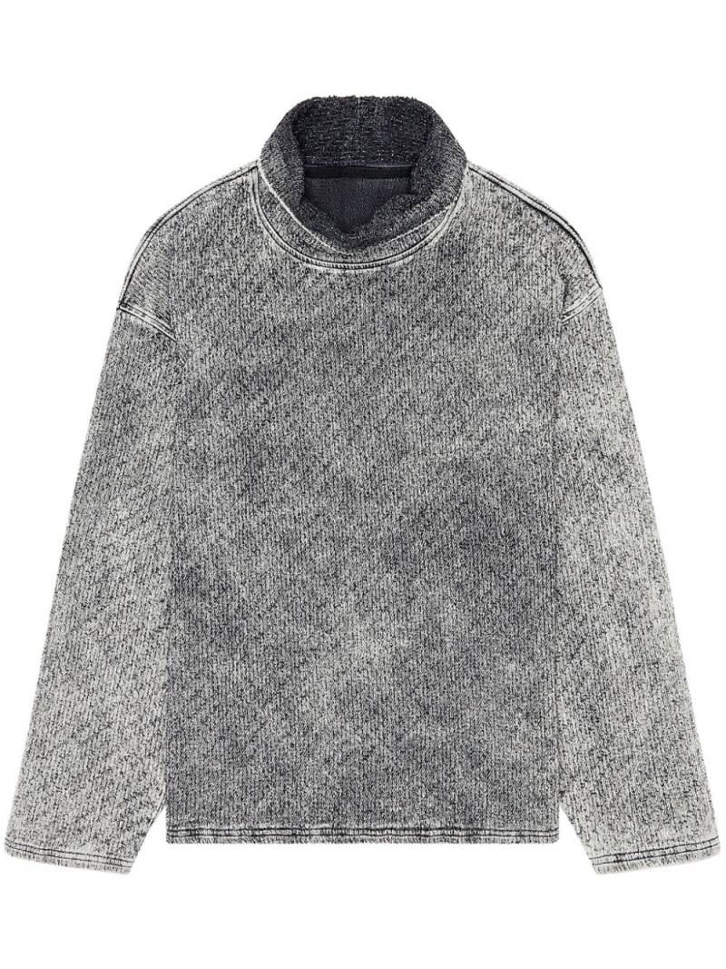 Diesel D-Nlabelcol-Fsd-Ne roll-neck jumper - Grey von Diesel