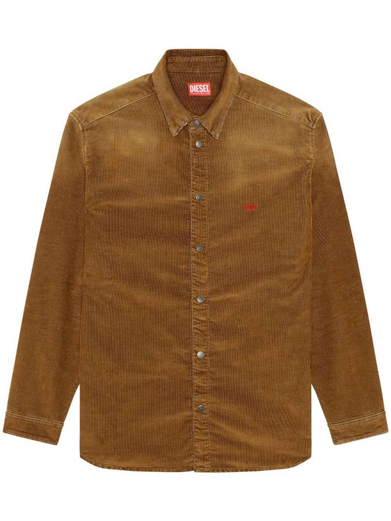 Diesel D-Simply-Over corduroy shirt - Brown von Diesel