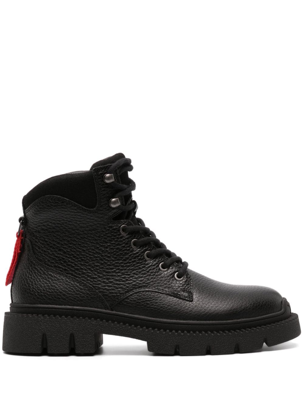Diesel D-Troit leather boots - Black von Diesel