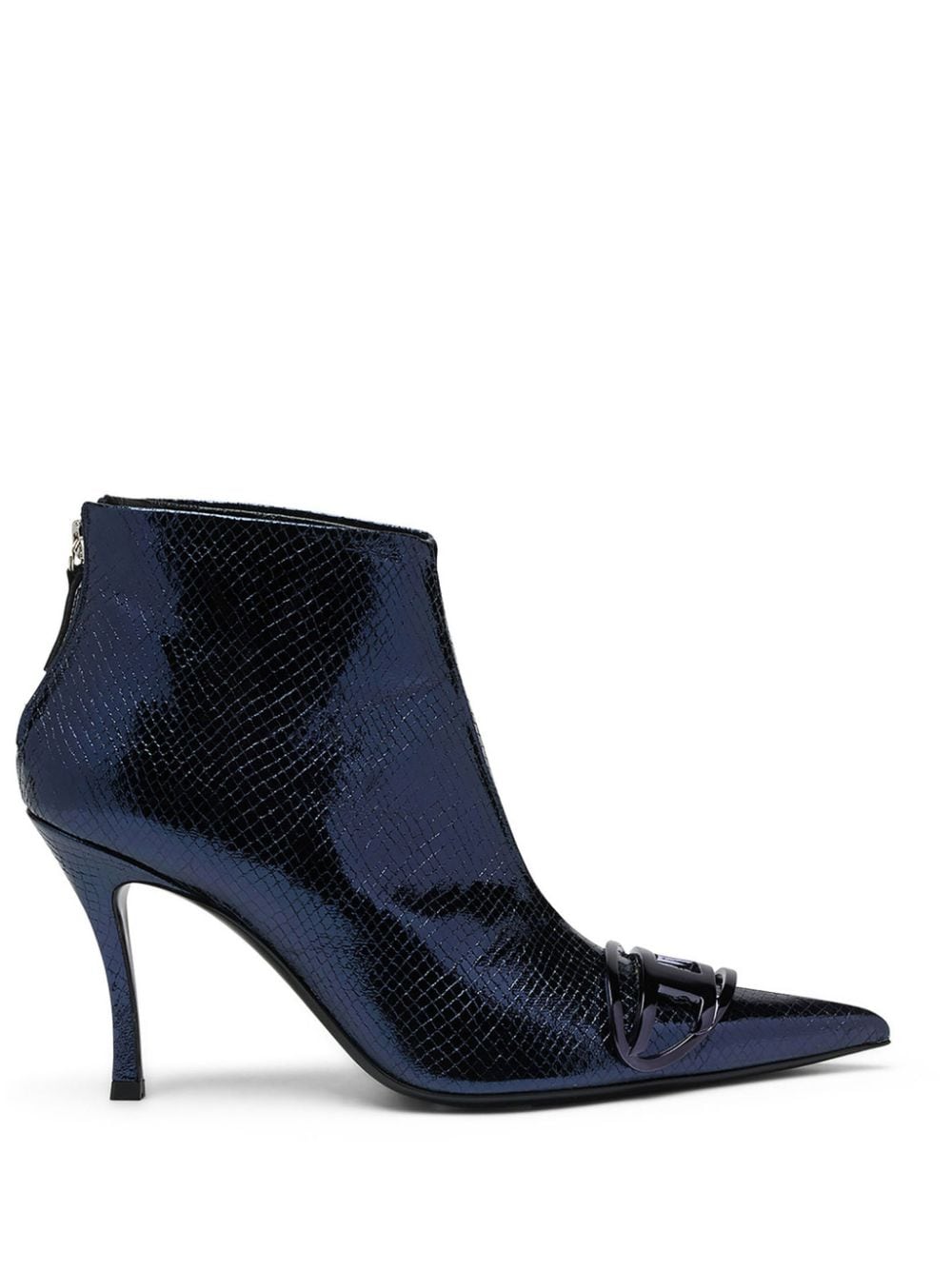 Diesel D-Venus 80mm leather ankle boots - Blue von Diesel