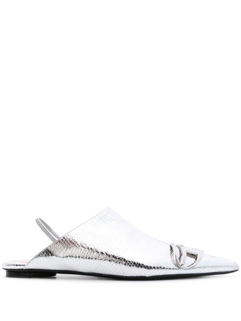 Diesel D-Venus B metallic mules - Silver von Diesel