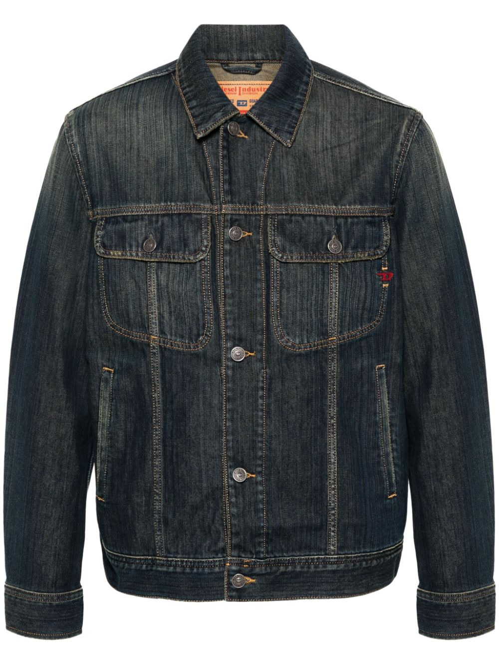 Diesel D-barcy cotton denim jacket - Blue von Diesel