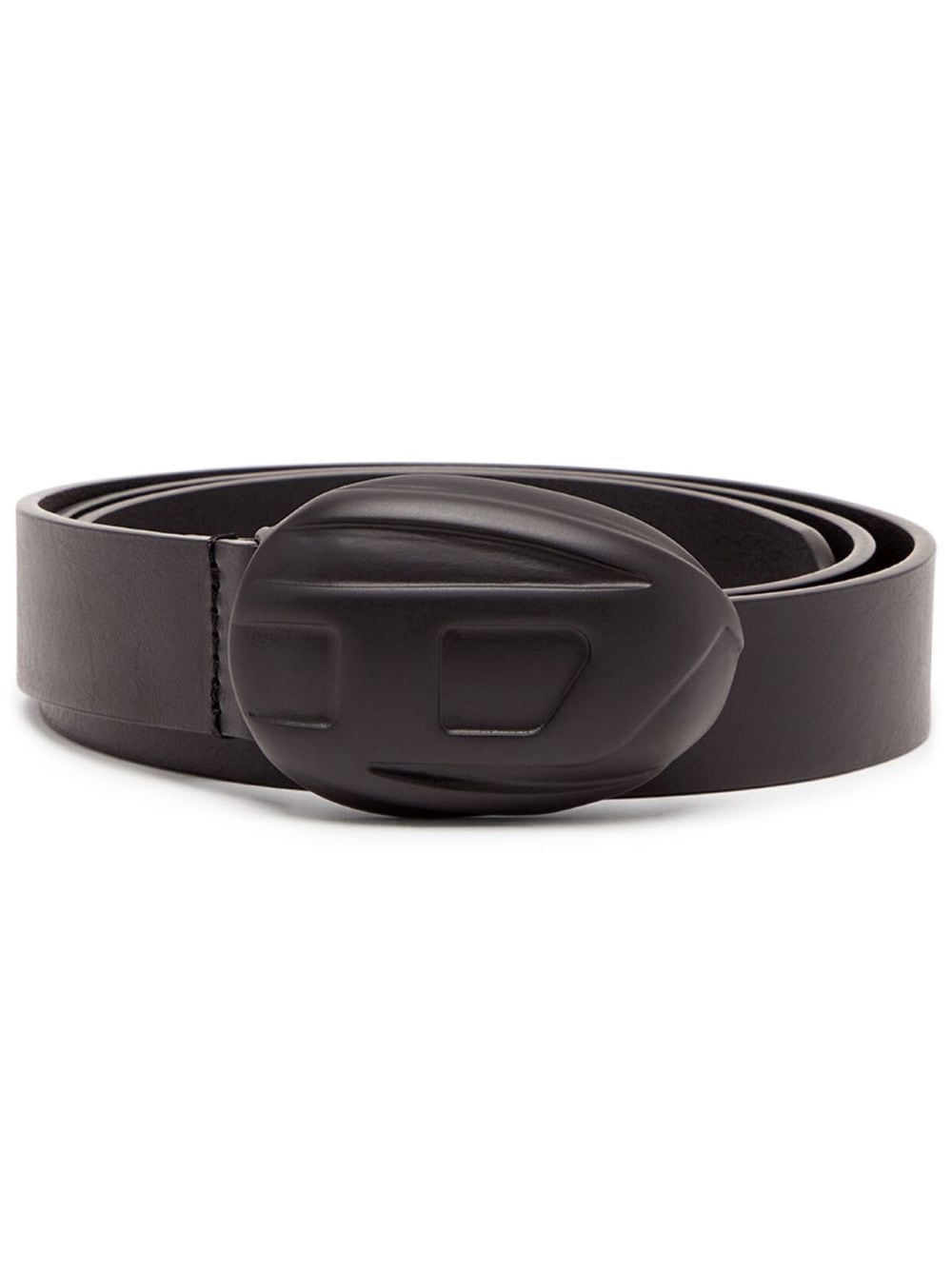 Diesel 1DR logo-buckle leather belt - Black von Diesel