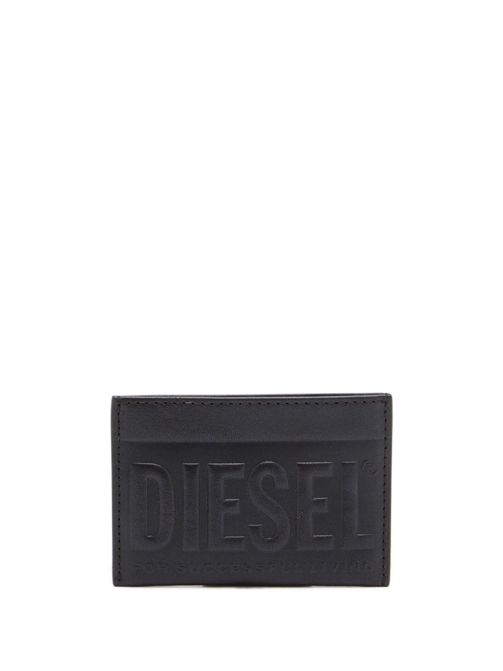 Diesel DSL 3D Easy leather cardholder - Black von Diesel